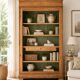 Cherry wood bookshelf