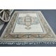 Vintage Turkish Hand-Knotted Wool Cotton Beige Area Rug 193x263