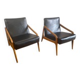 Pair of Stella model Dorian armchairs year 1960