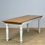 Vintage Pine Table With And Old Top