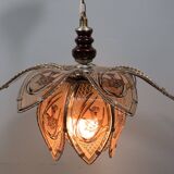 Vintage elegant vintage lotus pendant lamp with a warm glow!