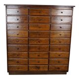 Antique apothecary furniture in oak France early twentieth century