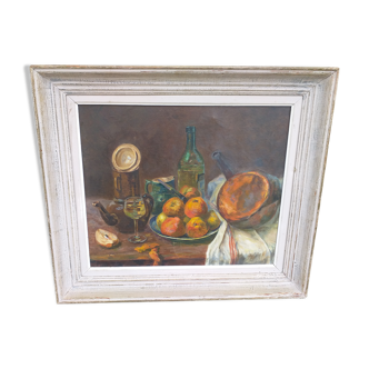 Old painting still life painting 1950