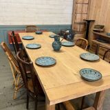 Solid oak farmhouse table