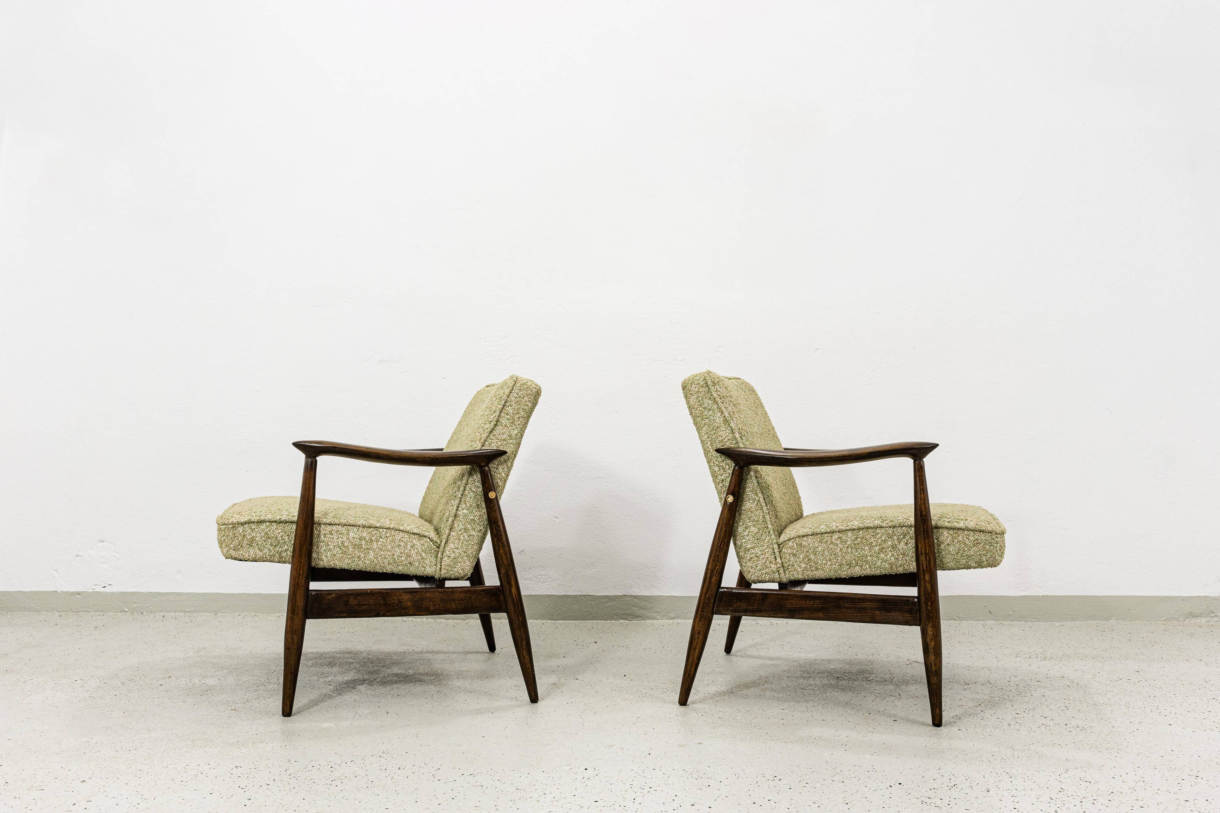Mid Century Armchairs By Juliusz Kędziorek, Poland, 1960s, Set Of 2