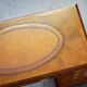 Bureau partenaire victorien en noyer burr avec cuir