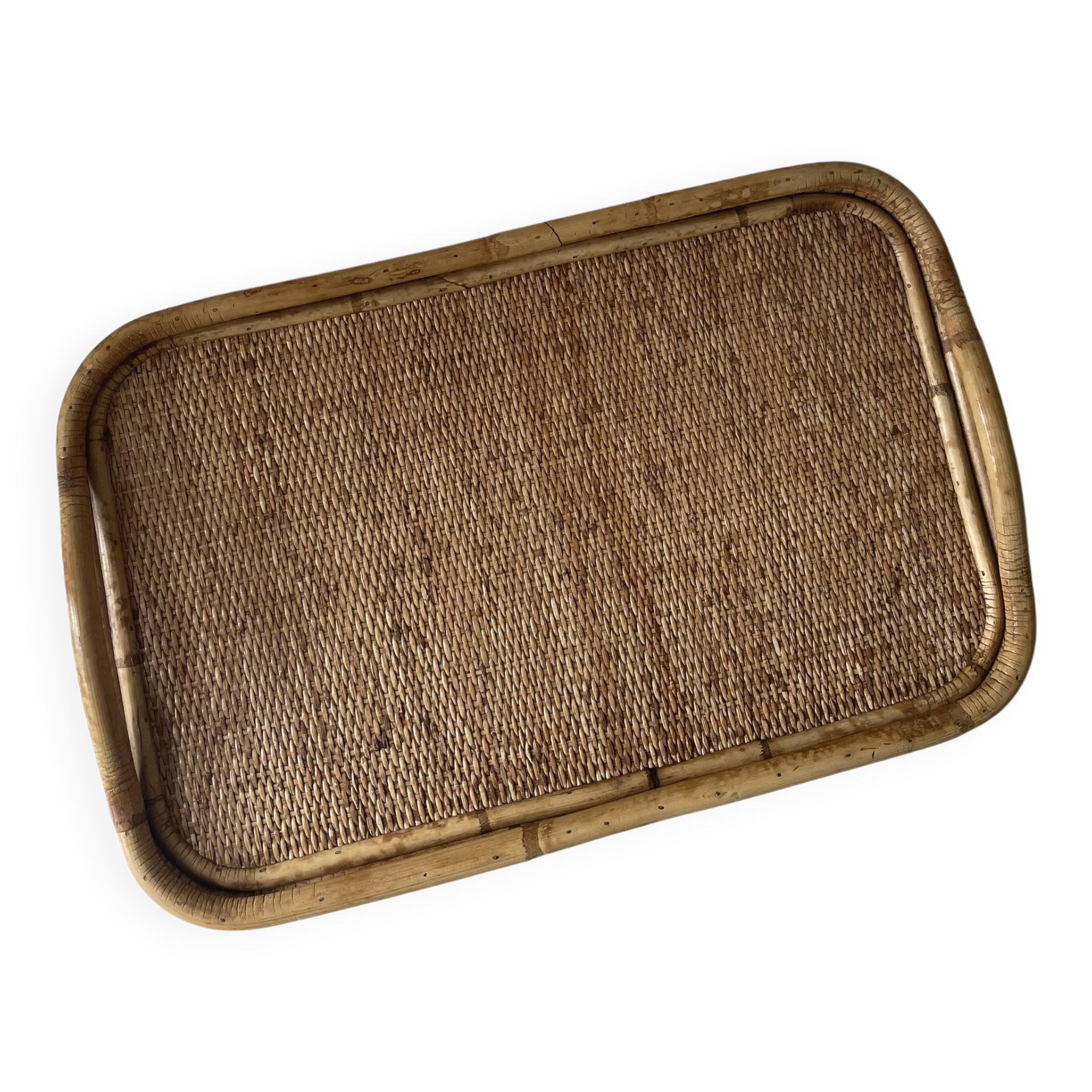 Plateau de service rotin