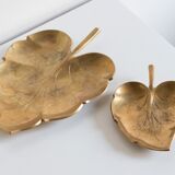 Empty old brass leaf bags