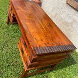 Vintage exotic wood desk 80/90