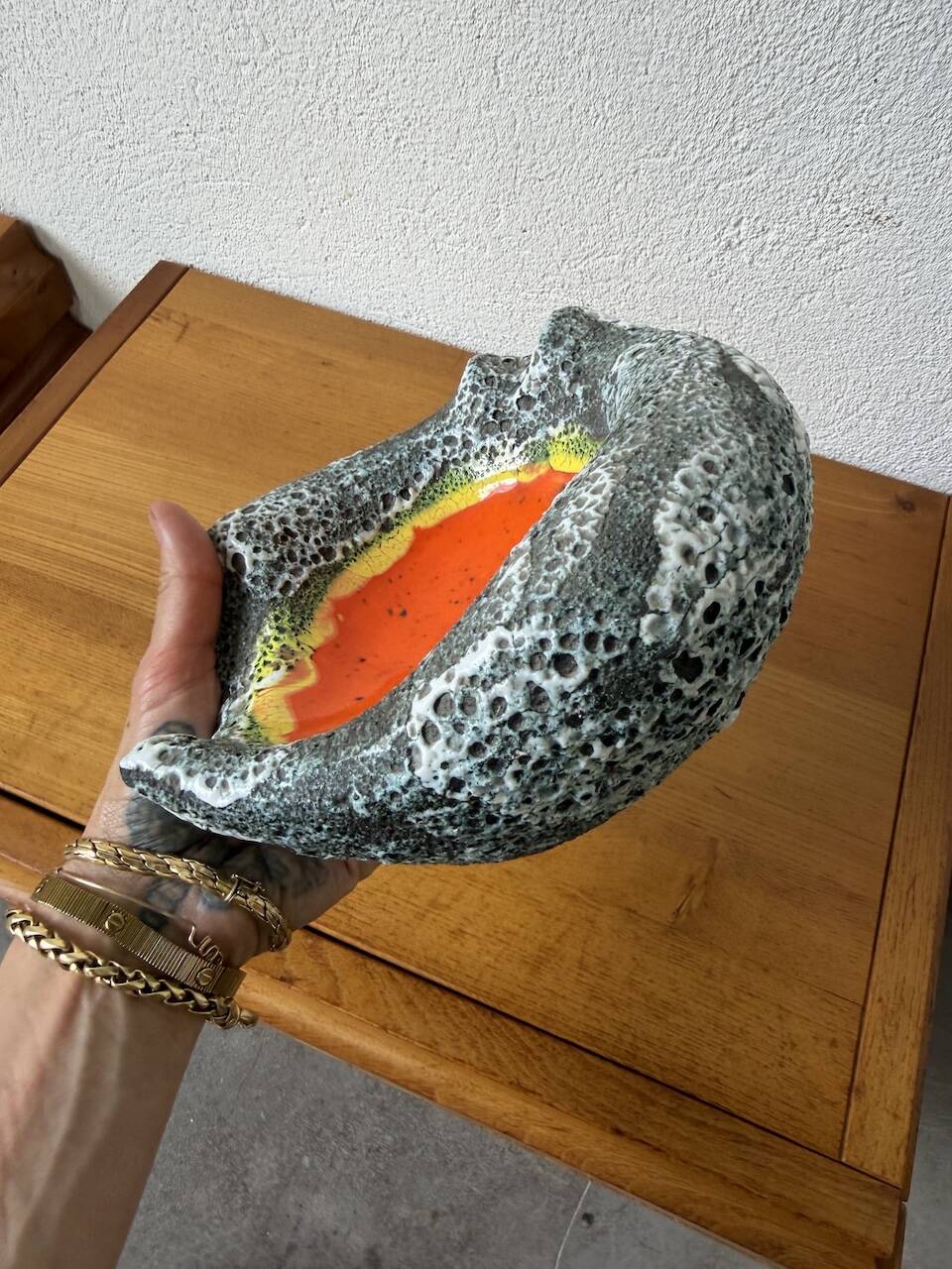 Cendrier Vallauris fat lava