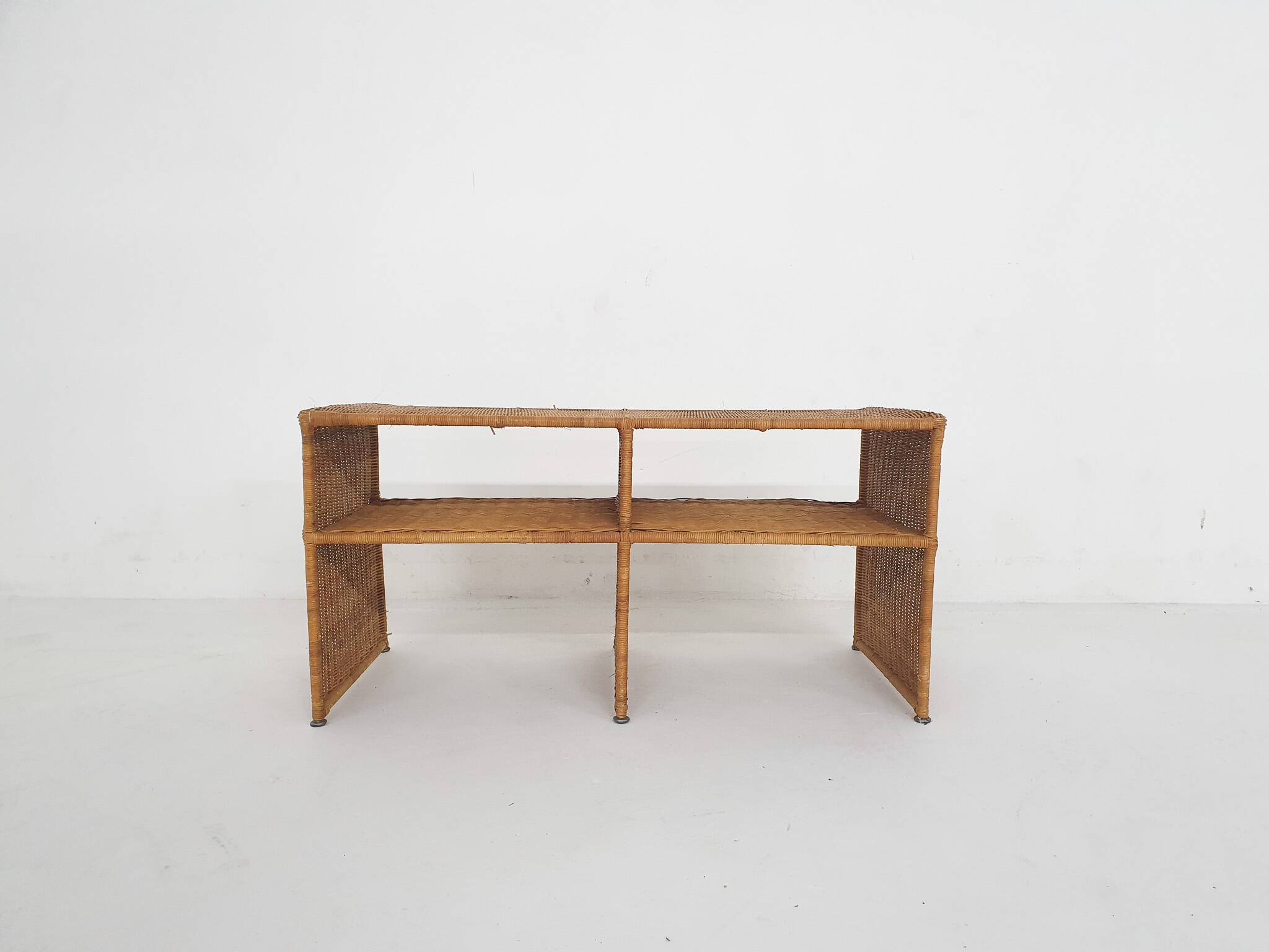 Mid-century wicker sideboard, France 1960's