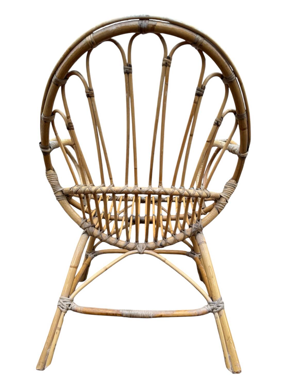 Pair of rattan armchairs from the 60s