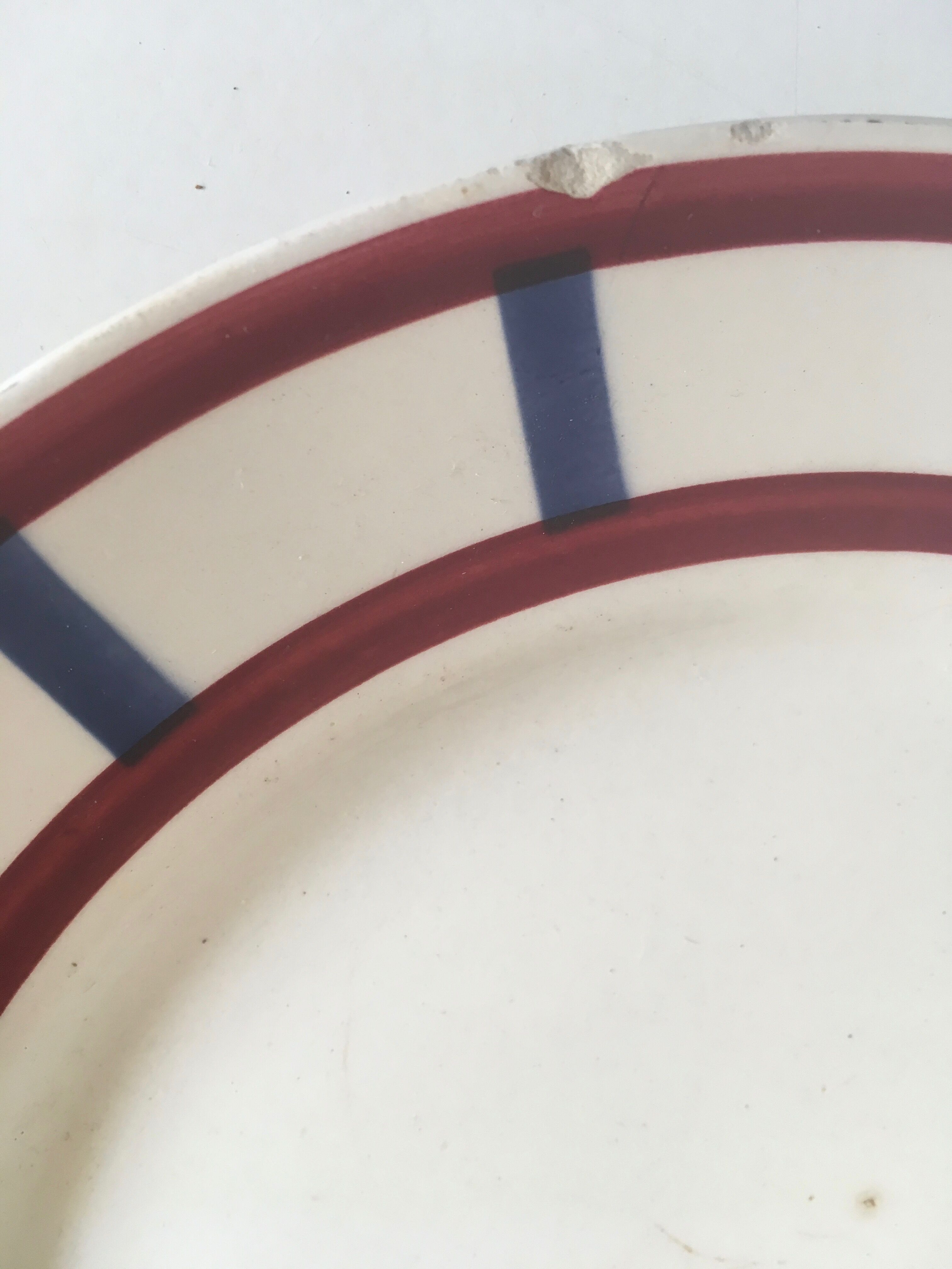 Set de 4 assiettes à dessert Béarn en faience HBCM 50's