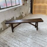 Solid oak bench