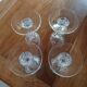 4 vintage crystal champagne flutes from Arques