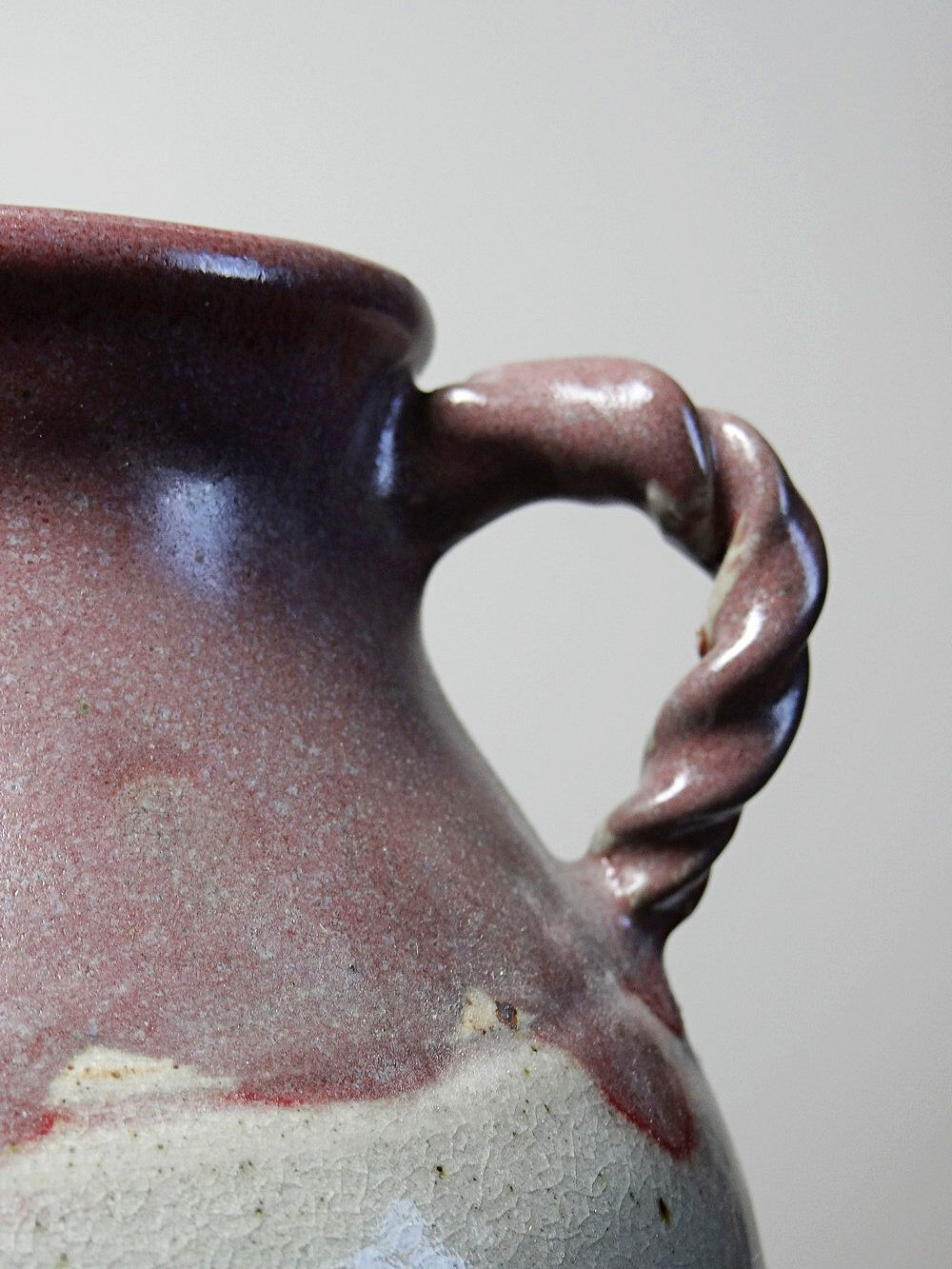 Vase studio pottery Milly Finn UK vintage 60s-70s stoneware