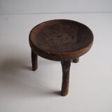Wa-Hehe tribal carved tripod stool, Tanzania 1950s