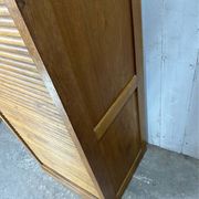 Vintage wooden curtain cabinet – antique office furniture