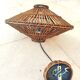 Vintage rattan pendant light with a diameter of 45cm