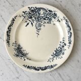 Round plate Iron Earth Salins model "Rocailles" late nineteenth