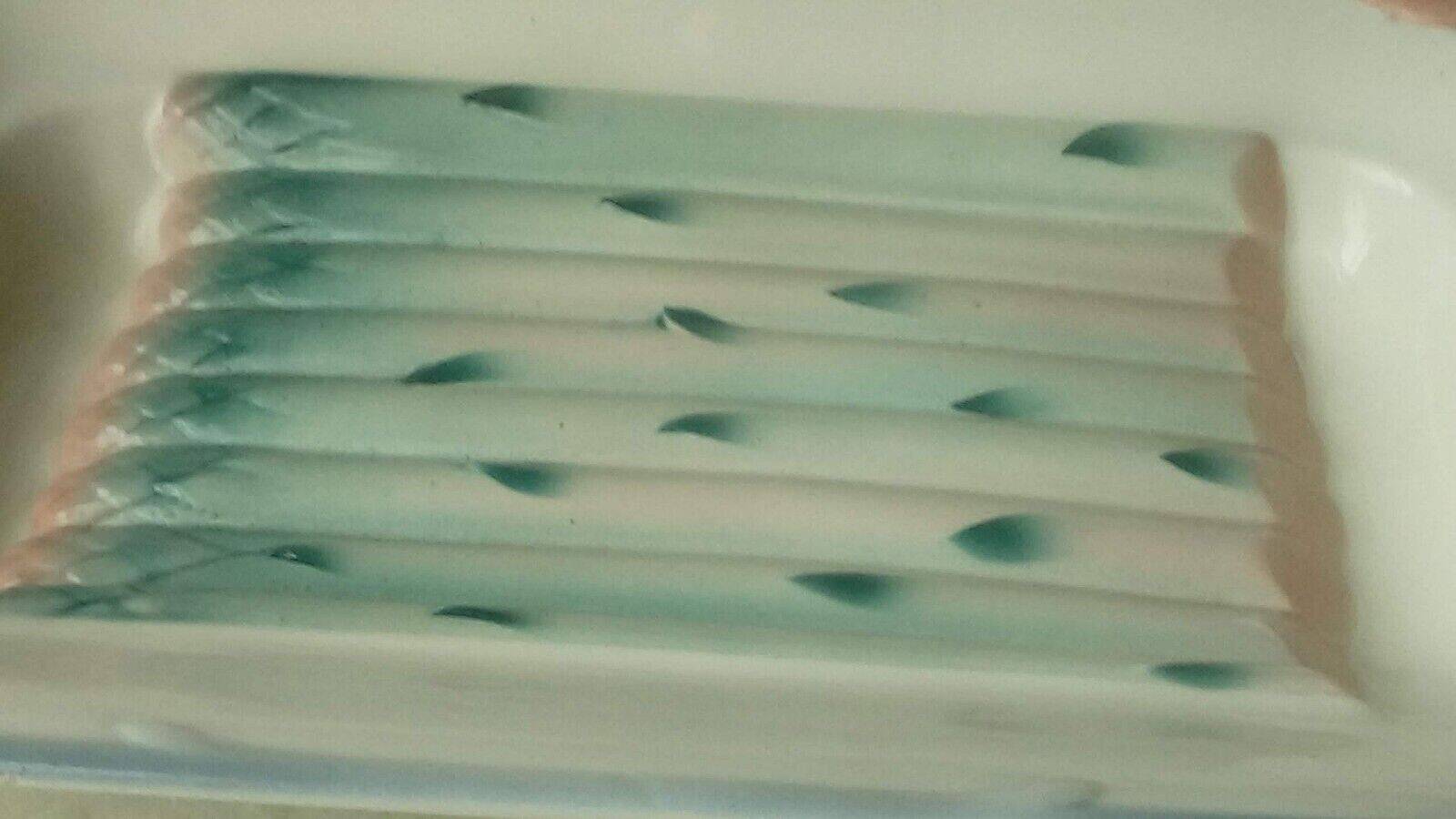 Plat a asperges en barbotine faience digoin sarreguemines