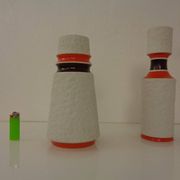 Space Age Op Art Vases from Royal KPM, 1960s, Set of 2