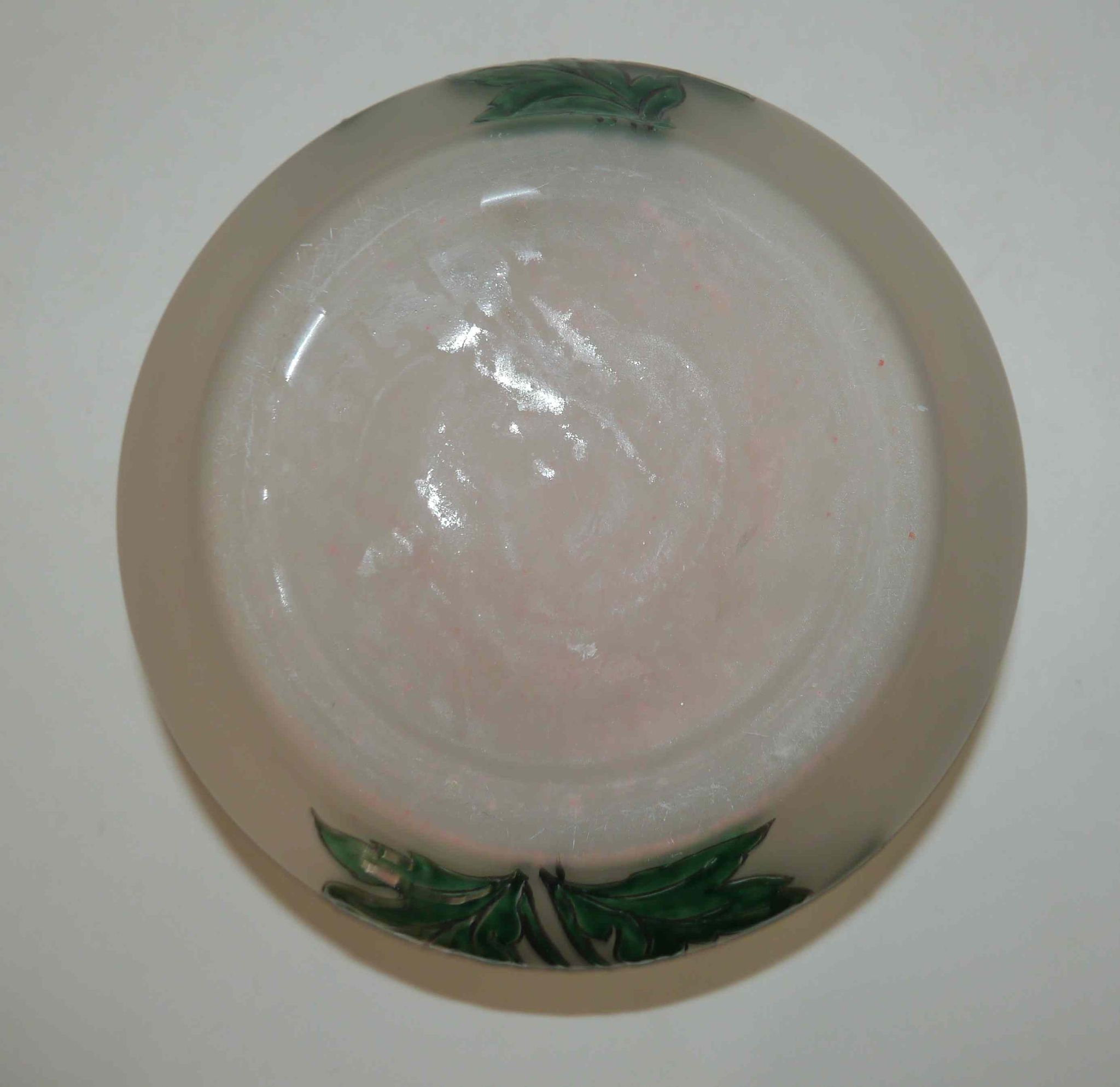 Vase art nouveau en verre émaillé