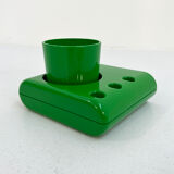 Gedy Green Bathroom Set, 1970s (2 towel rack + 1 cup holder + 2 Hooks)