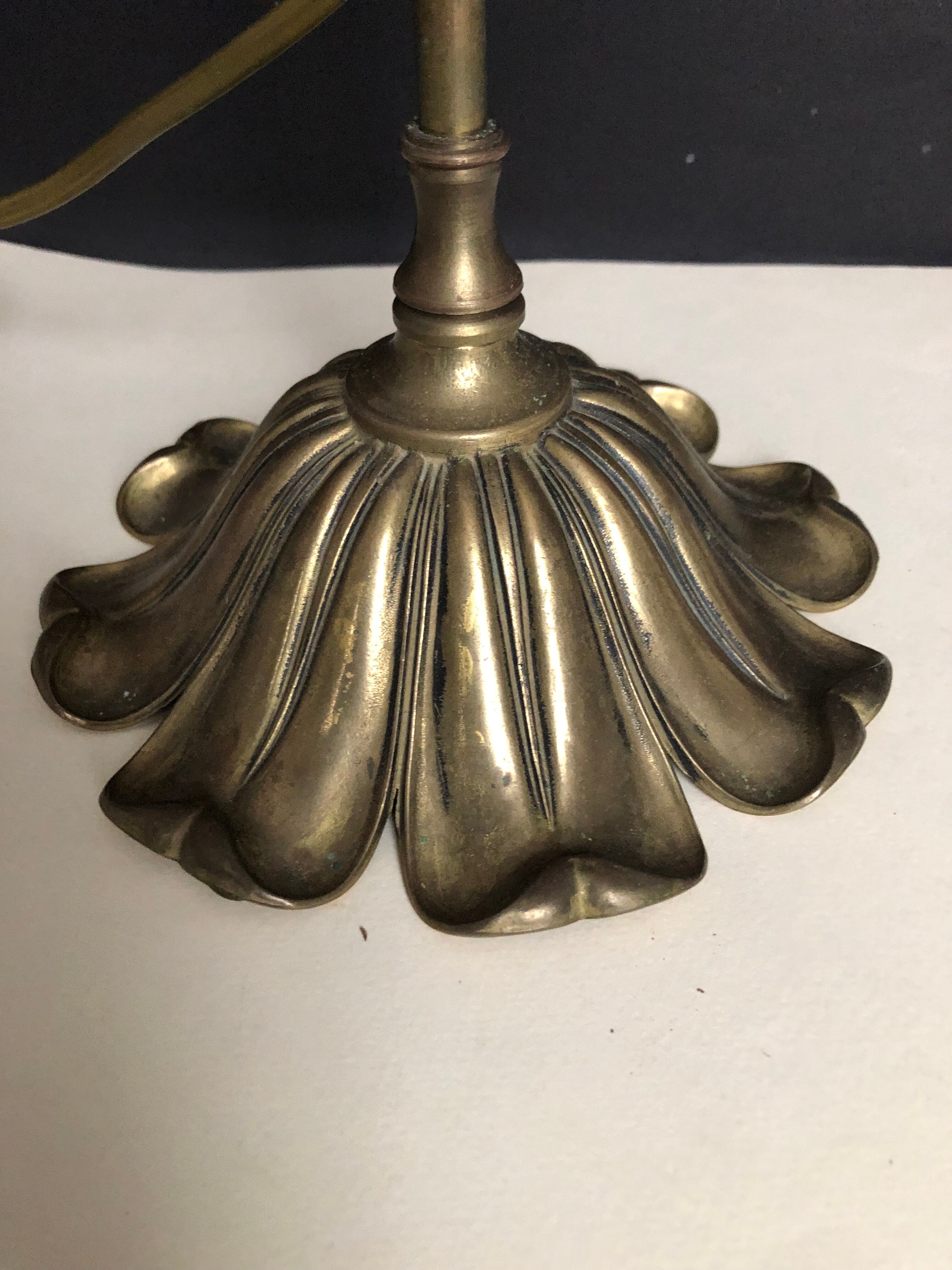 Art Nouveau bronze lamp