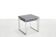 Vintage chrome and black glass side tables by Brabantia 1960s