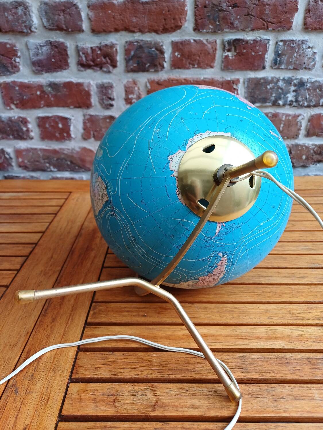 TARIDE 1974 world map globe