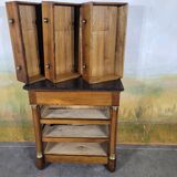 Small Empire-style chest of drawers in solid walnut