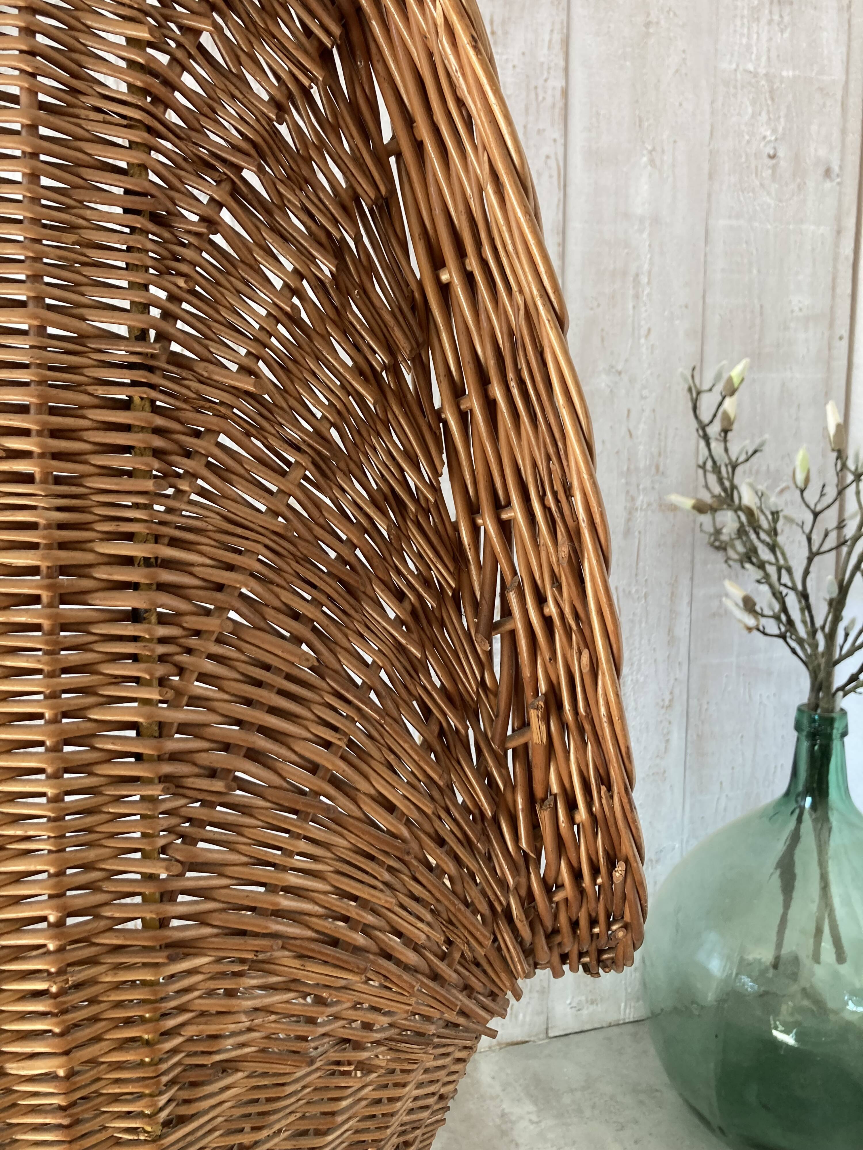 Vintage wicker armchair