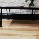 Coffee table black iron compat legs