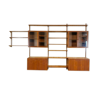 Teak wall shelf by Kai Kristiansen Danish design year 60