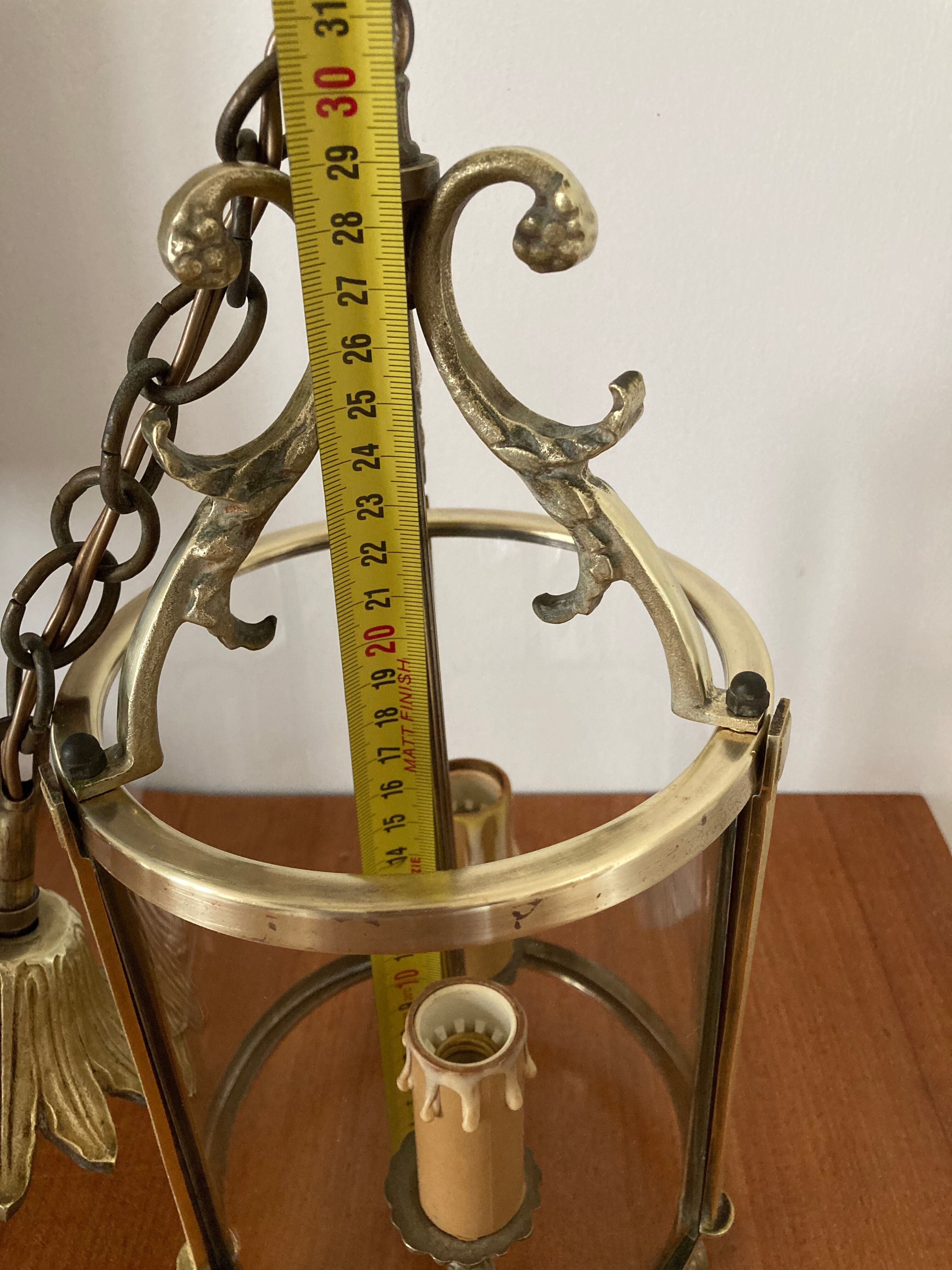 Vestibule lantern, gilded bronze, Louis XVI style
