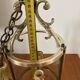 Vestibule lantern, gilded bronze, Louis XVI style