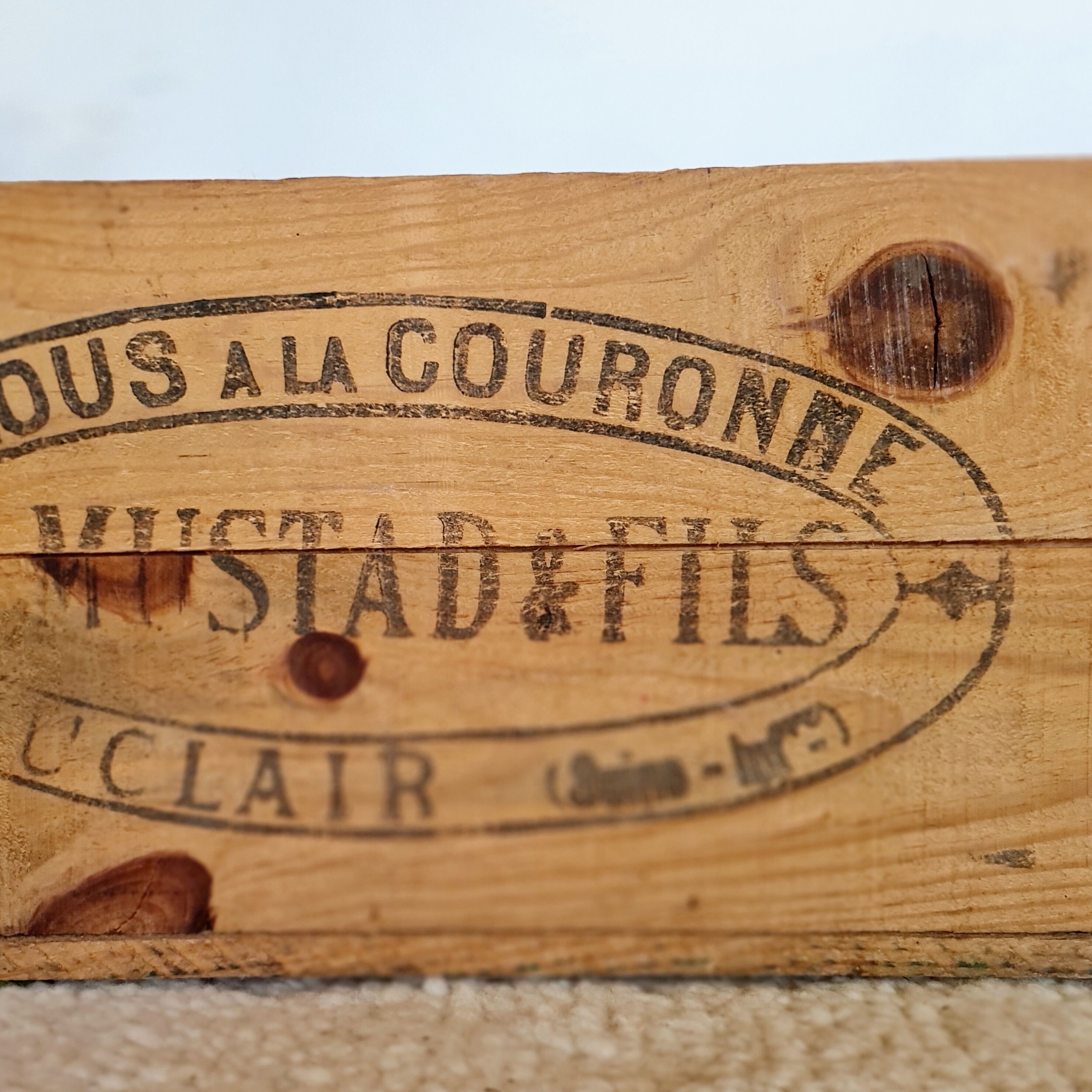 Old wooden box