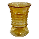 Iridescent Vase from the 60s, slightly amber