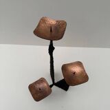 Bougeoir moderniste en métal, 1960