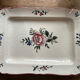 Old dishes in earthenware floral motif