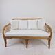 Mid-Century Italian Rattan & Bamboo Settee, ca. 1970