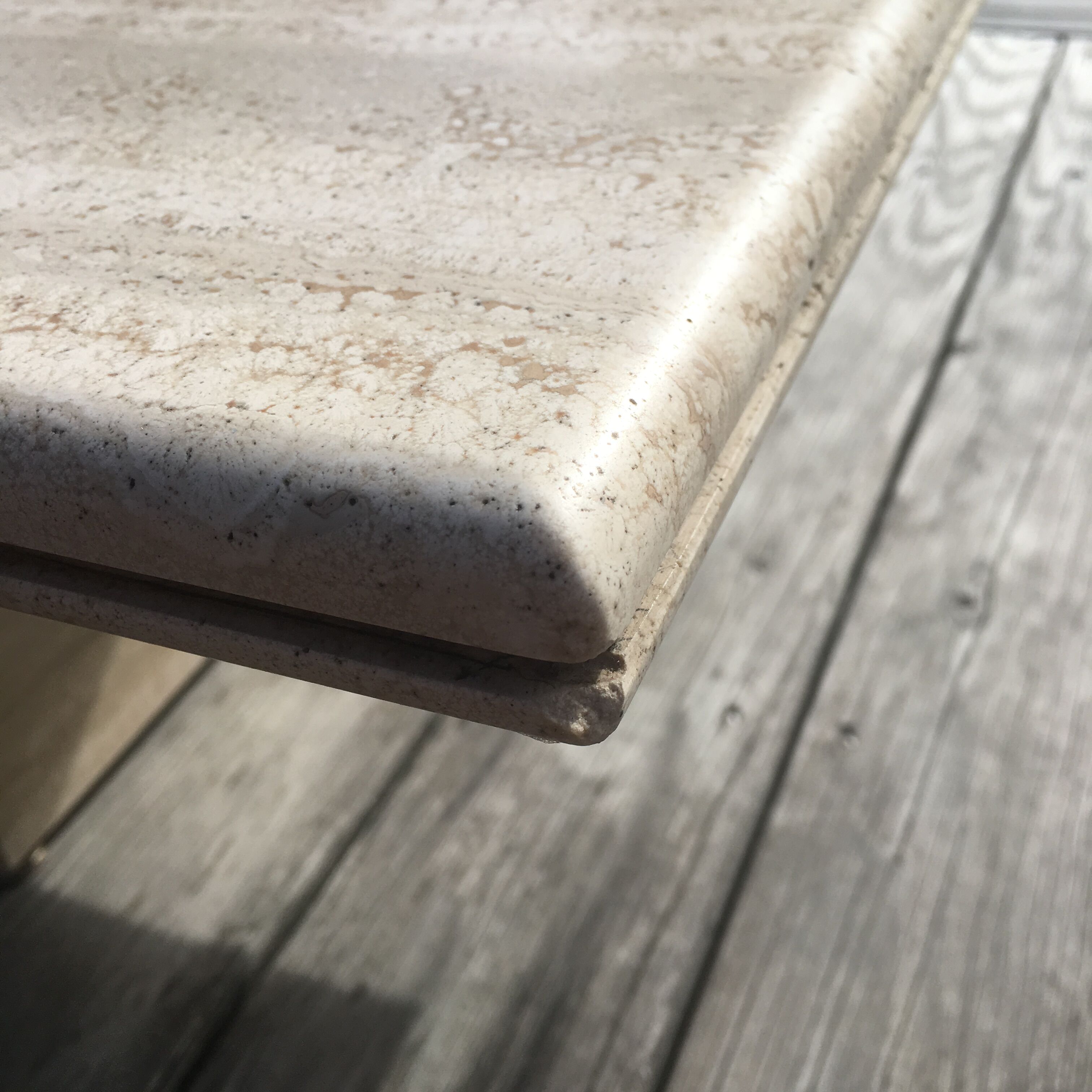 Vintage travertine coffee table