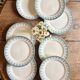 Set of 10 vintage ironstone plates by Henry of Sarreguemines.