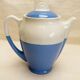 Vintage Ceranord coffee service pot coffee maker sugar bowl blue white