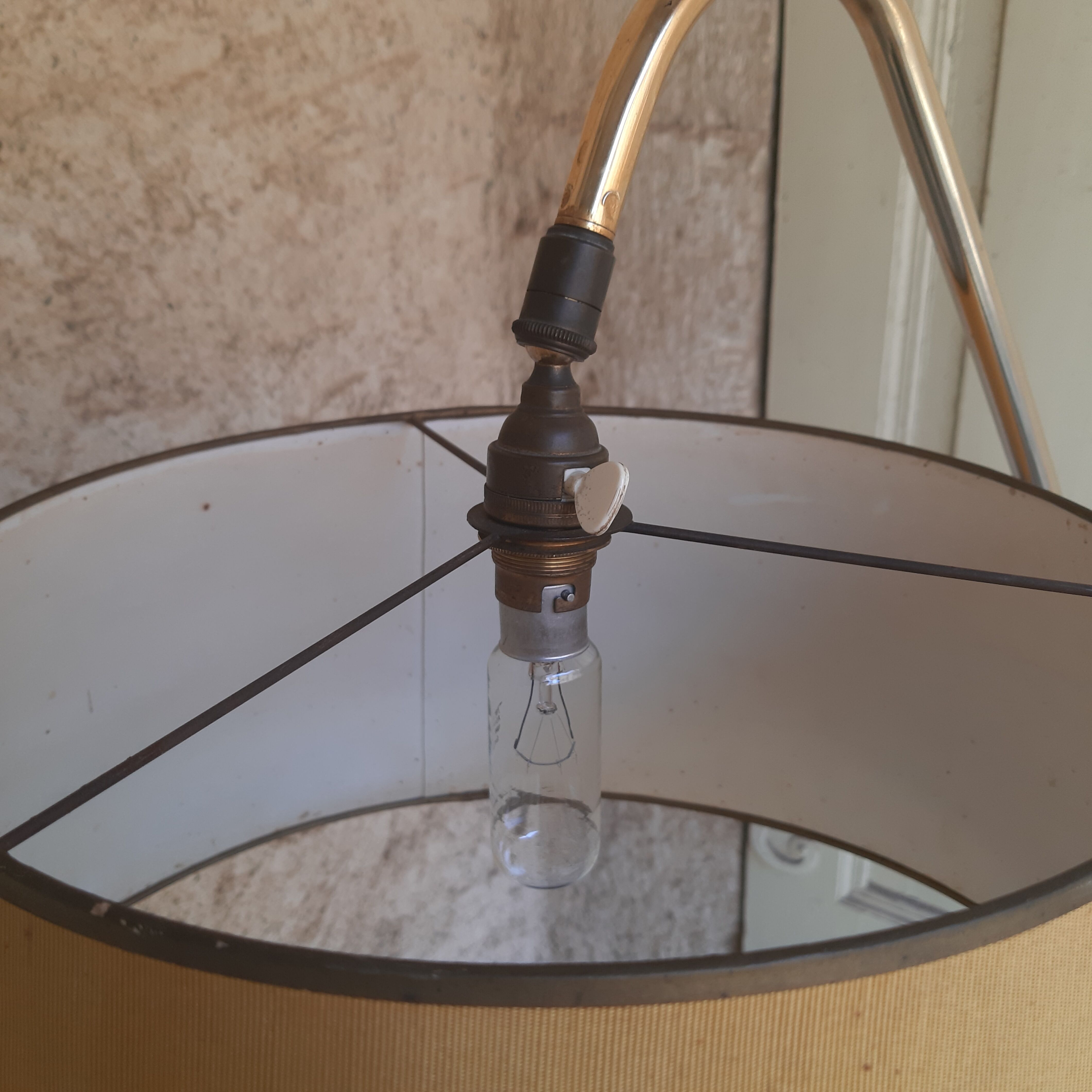 Old brass floor lamp 1950