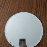 Vintage round beveled mirror