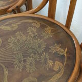 Lot de chaises bistrot Baumann