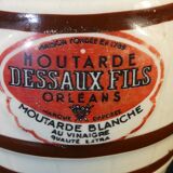 Advertising mustard maker dessaux fil in digoin sarreguemines faiences