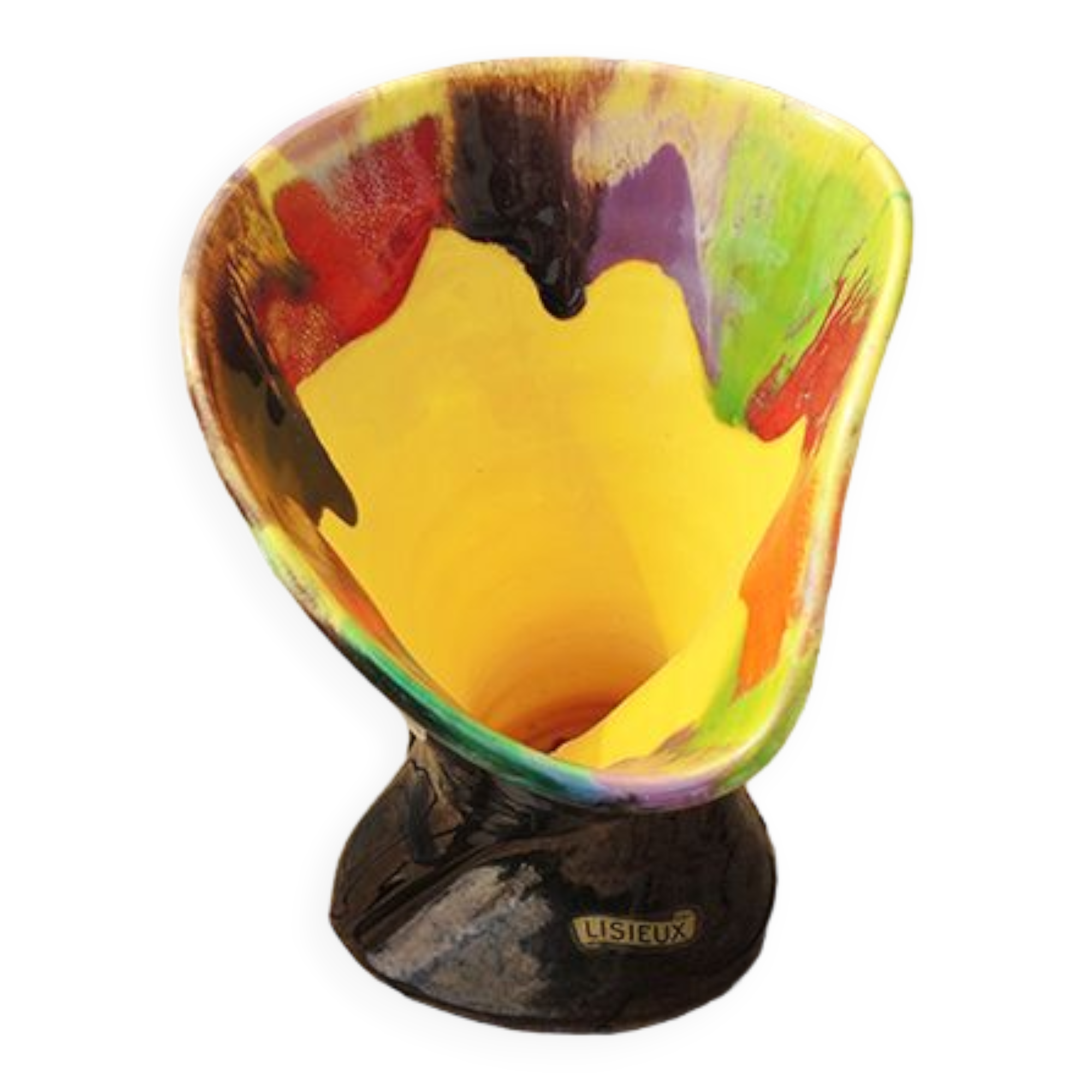 Old vase "lisieux" in ceramics of vallauris
